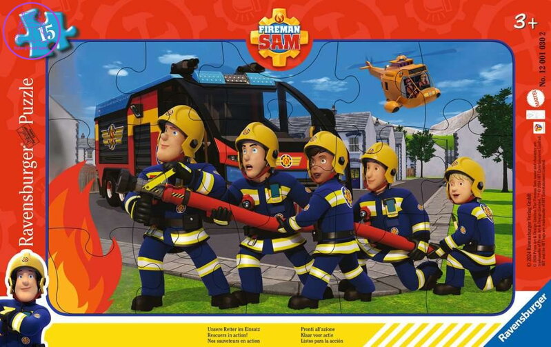 RAVENSBURGER Puzzle Požárník Sam 15 dílků RAVENSBURGER Puzzle Požárník Sam 15 dílků