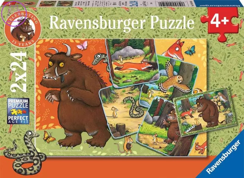 RAVENSBURGER Puzzle Gruffalo 2x24 dílků RAVENSBURGER Puzzle Gruffalo 2x24 dílků