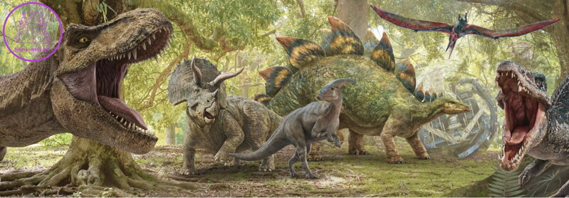 DINO Panoramatické puzzle Jurský svět 150 dílků DINO Panoramatické puzzle Jurský svět 150 dílků