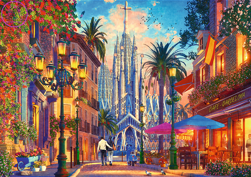 TREFL Puzzle Barcelona, Španělsko 1000 dílků TREFL Puzzle Barcelona, Španělsko 1000 dílků