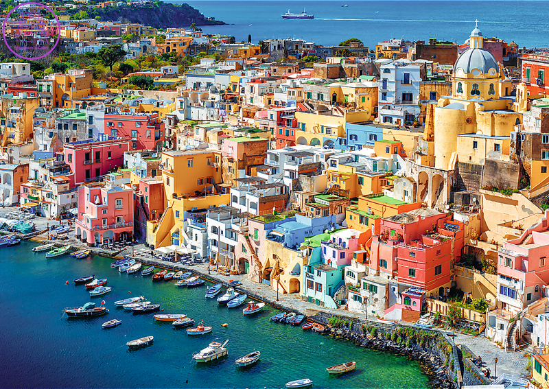 TREFL Puzzle Ostrov Procida, Kampánie, Itálie 500 dílků TREFL Puzzle Ostrov Procida, Kampánie, Itálie 500 dílků