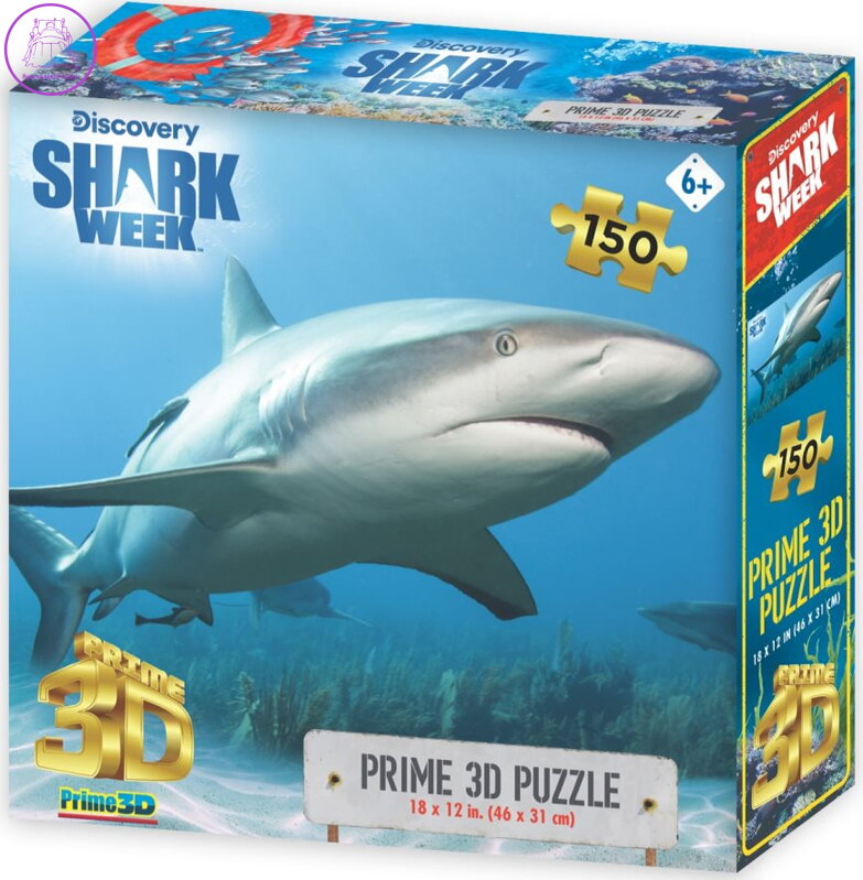 PRIME 3D Puzzle Žralok Perezův 3D 150 dílků PRIME 3D Puzzle Žralok Perezův 3D 150 dílků