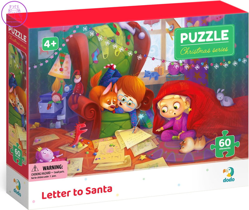 DODO Puzzle Dopis Ježíškovi 60 dílků DODO Puzzle Dopis Ježíškovi 60 dílků