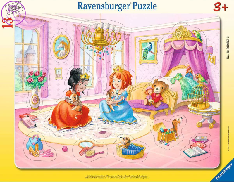 RAVENSBURGER Vkládačka Princezny si hrají 13 dílků