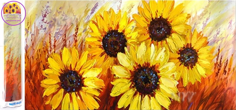 Norimpex Diamantové malování Krásné slunečnice 80x40cm