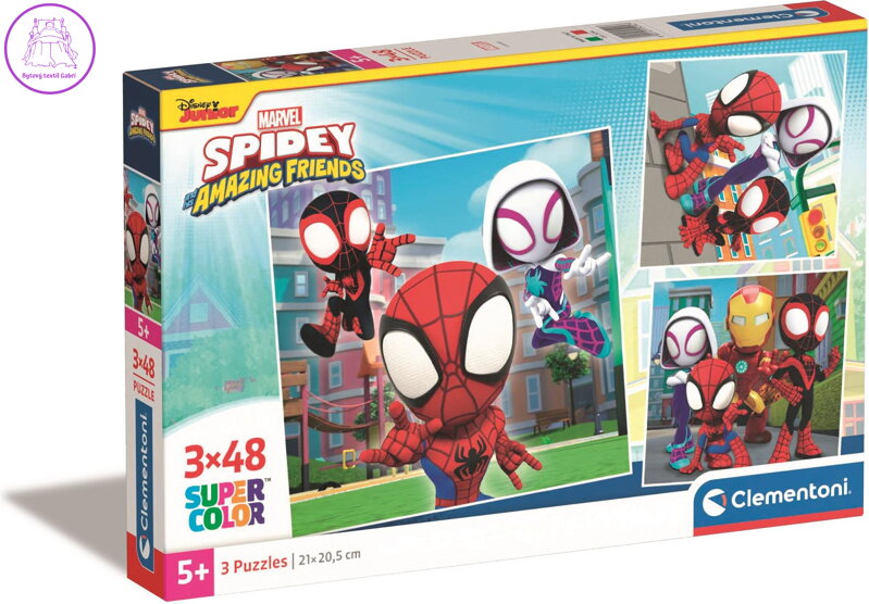 CLEMENTONI Puzzle Spidey a jeho úžasní přátelé 3x48 dílků CLEMENTONI Puzzle Spidey a jeho úžasní přátelé 3x48 dílků