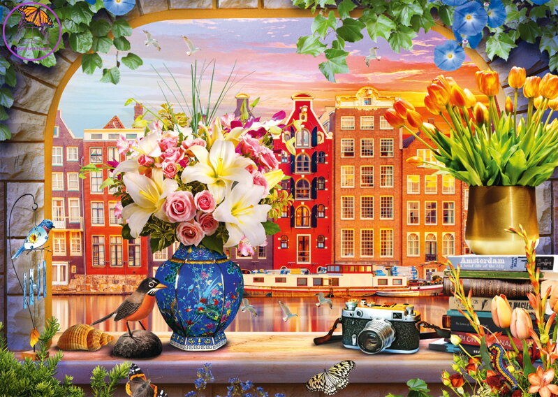 SCHMIDT Puzzle Návštěva Amsterdamu 1000 dílků SCHMIDT Puzzle Návštěva Amsterdamu 1000 dílků