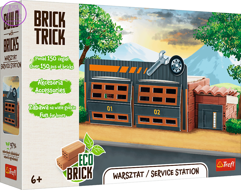 TREFL BRICK TRICK Autoopravna L 150 dílů TREFL BRICK TRICK Autoopravna L 150 dílů
