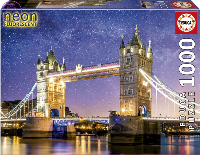 EDUCA Svítící puzzle Tower Bridge, Londýn 1000 dílků EDUCA Svítící puzzle Tower Bridge, Londýn 1000 dílků