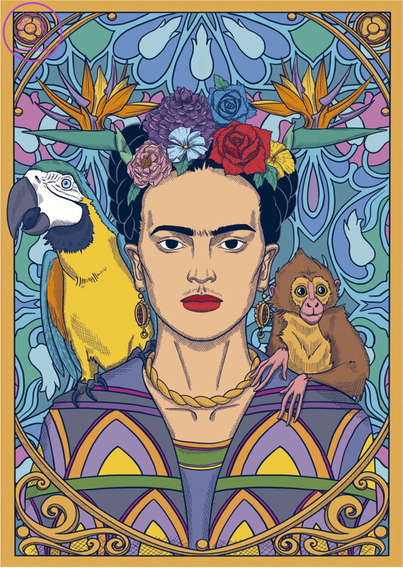 EDUCA Puzzle Frida Kahlo 1500 dílků EDUCA Puzzle Frida Kahlo 1500 dílků