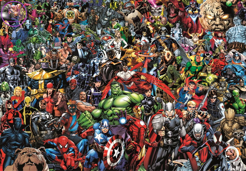 CLEMENTONI Puzzle Impossible: Marvel 1000 dílků CLEMENTONI Puzzle Impossible: Marvel 1000 dílků