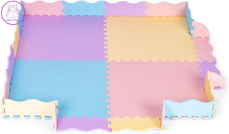 ECOTOYS Pěnové puzzle pastelové SX s okraji ECOTOYS Pěnové puzzle pastelové SX s okraji