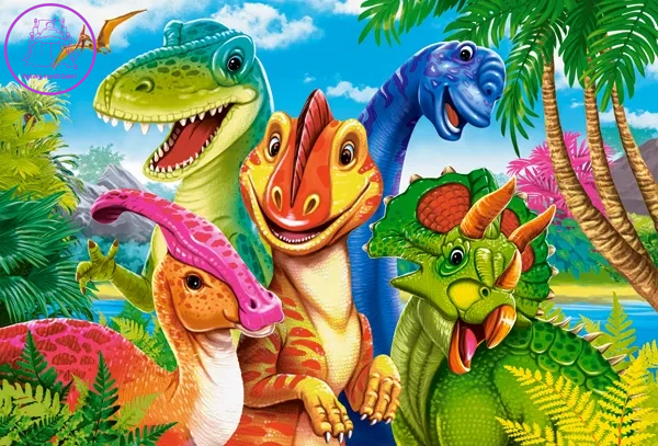 CASTORLAND Puzzle Dinosauří selfie MAXI 40 dílků