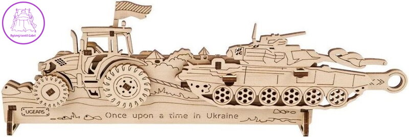 UGEARS 3D puzzle Brave UA Tractor 51 dílků
