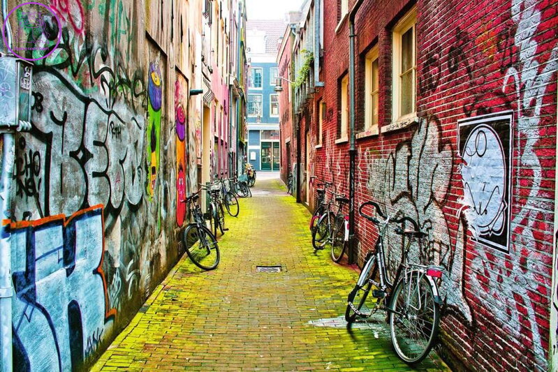 RAVENSBURGER Puzzle Street Art v Amsterdamu 3000 dílků