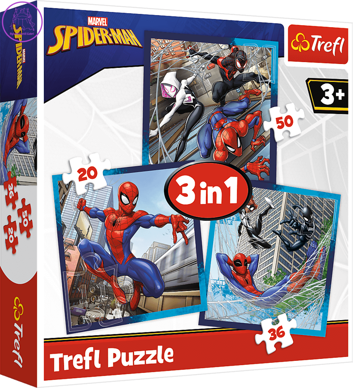 TREFL Puzzle Spiderman 3v1 (20,36,50 dílků) TREFL Puzzle Spiderman 3v1 (20,36,50 dílků)