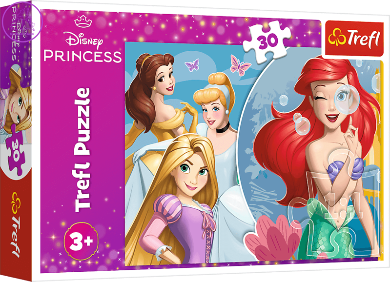 TREFL Puzzle Disney princezny: Krásný princeznovský den 30 dílků TREFL Puzzle Disney princezny: Krásný princeznovský den 30 dílků