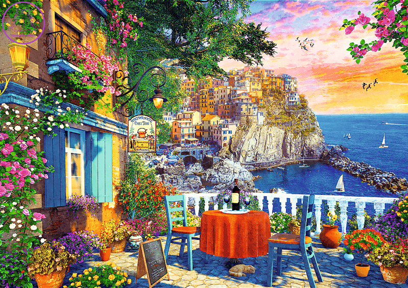 TREFL Puzzle Pohled na Cinque Terre 1000 dílků TREFL Puzzle Pohled na Cinque Terre 1000 dílků
