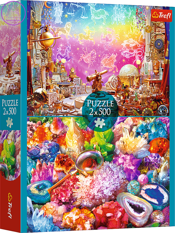 TREFL Puzzle Vesmír a krystaly 2x500 dílků TREFL Puzzle Vesmír a krystaly 2x500 dílků
