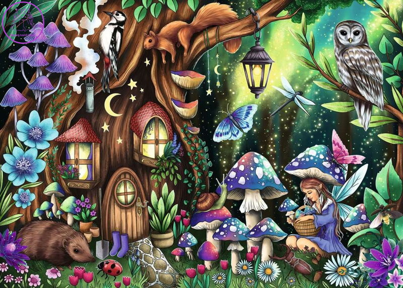 RAVENSBURGER Puzzle V kouzelném lese 1000 dílků RAVENSBURGER Puzzle V kouzelném lese 1000 dílků