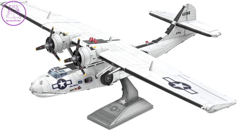 METAL EARTH 3D puzzle Letájící člun Consolidated PBY Catalina