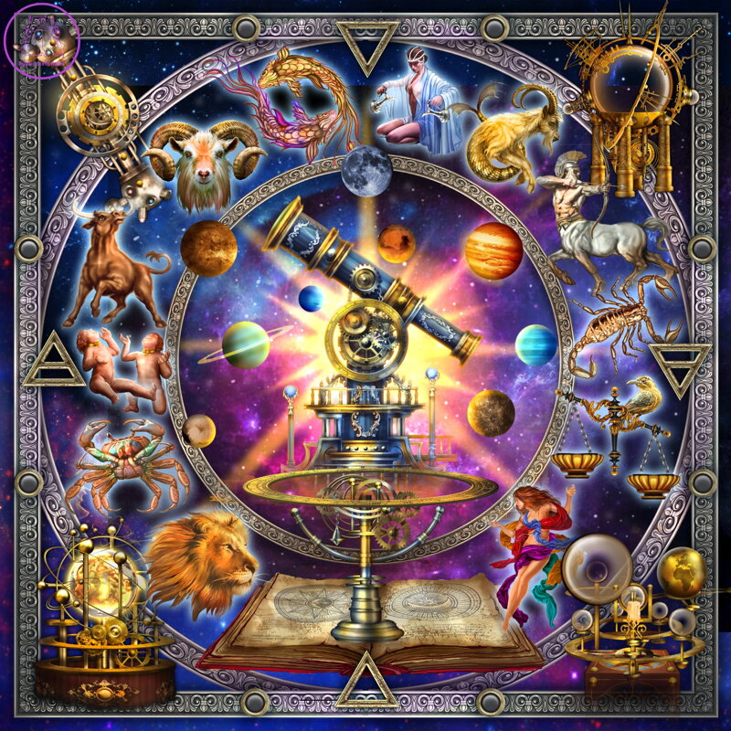 BLUEBIRD Čtvercové puzzle Souhvězdí 1000 dílků BLUEBIRD Čtvercové puzzle Souhvězdí 1000 dílků