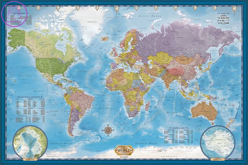 EUROGRAPHICS Puzzle Mapa světa 5000 dílků EUROGRAPHICS Puzzle Mapa světa 5000 dílků