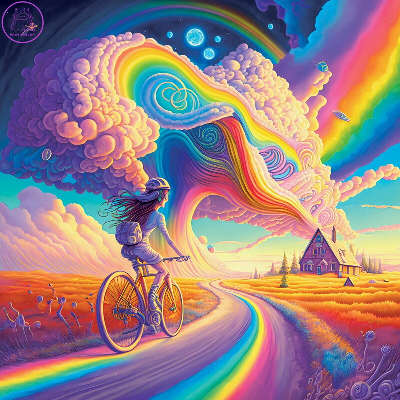 YAZZ Čtvercové puzzle Bikable 1023 dílků YAZZ Čtvercové puzzle Bikable 1023 dílků