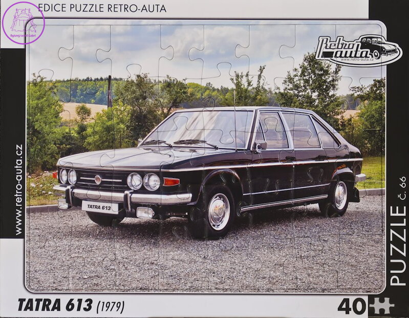 RETRO-AUTA Puzzle č.66 Tatra 613 (1979) 40 dílků RETRO-AUTA Puzzle č.66 Tatra 613 (1979) 40 dílků