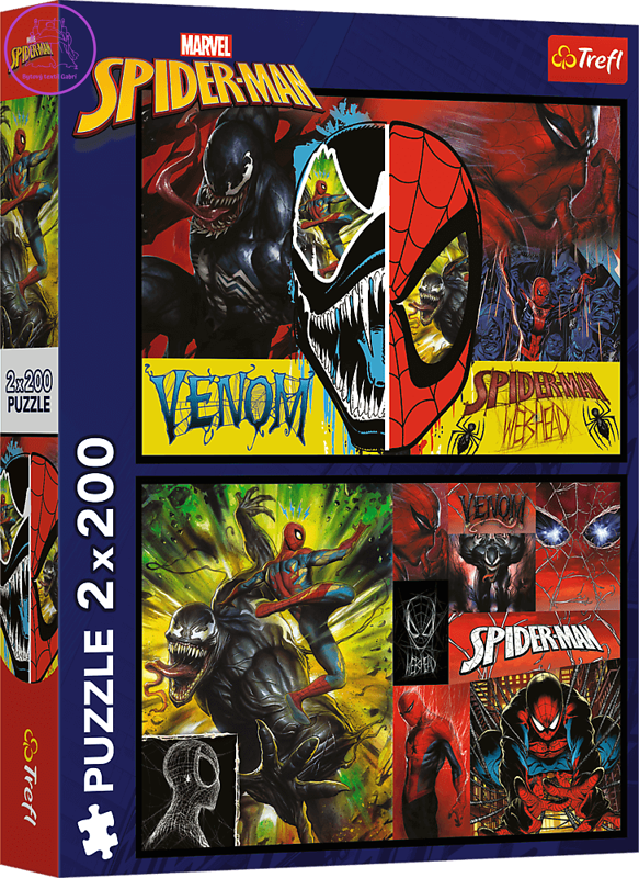 TREFL Puzzle Spiderman: Den a noc 2x200 dílků TREFL Puzzle Spiderman: Den a noc 2x200 dílků