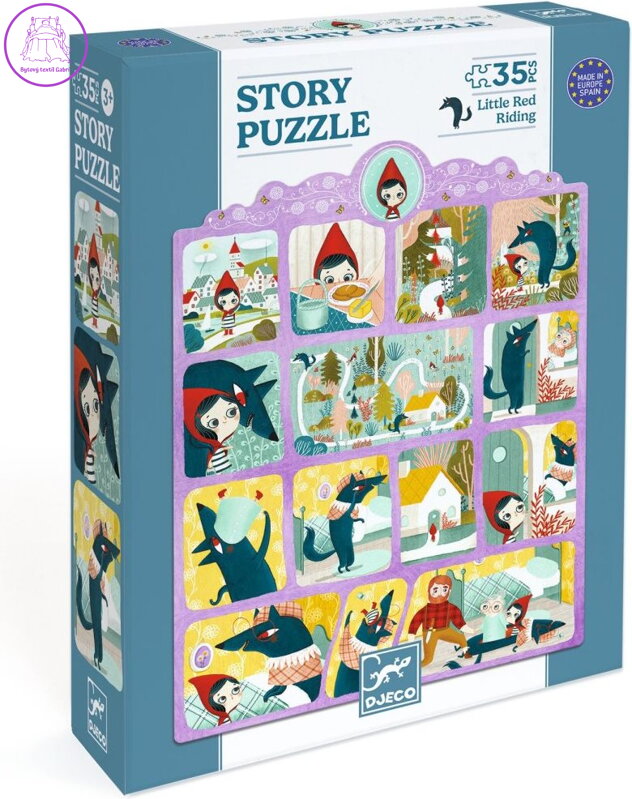 DJECO Puzzle s příběhem Červená karkulka 35 dílků