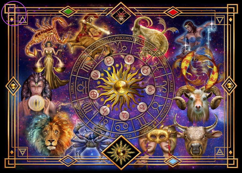 BLUEBIRD Puzzle Mapa zvěrokruhu 1500 dílků BLUEBIRD Puzzle Mapa zvěrokruhu 1500 dílků
