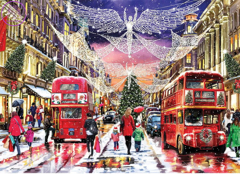 GIBSONS Puzzle Vánoční Regent Street XL 500 dílků GIBSONS Puzzle Vánoční Regent Street XL 500 dílků