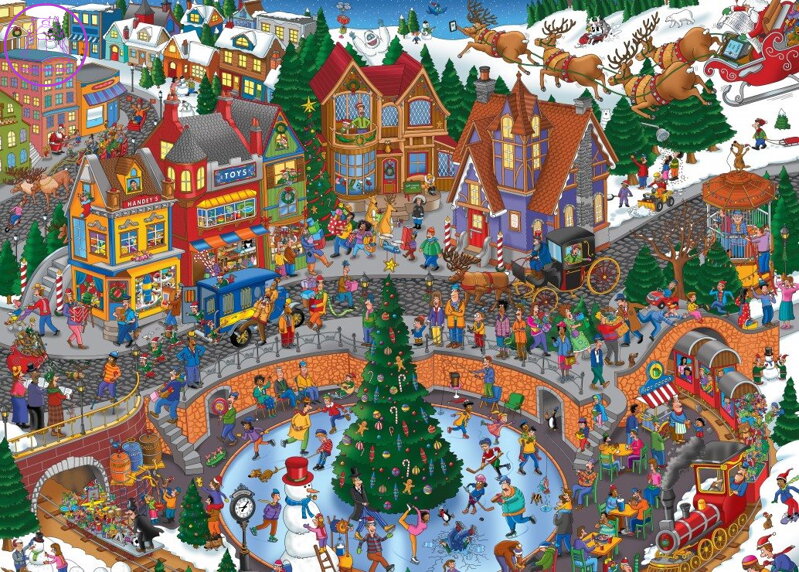 GRAFIKA Puzzle Vánoční zmatky 500 dílků