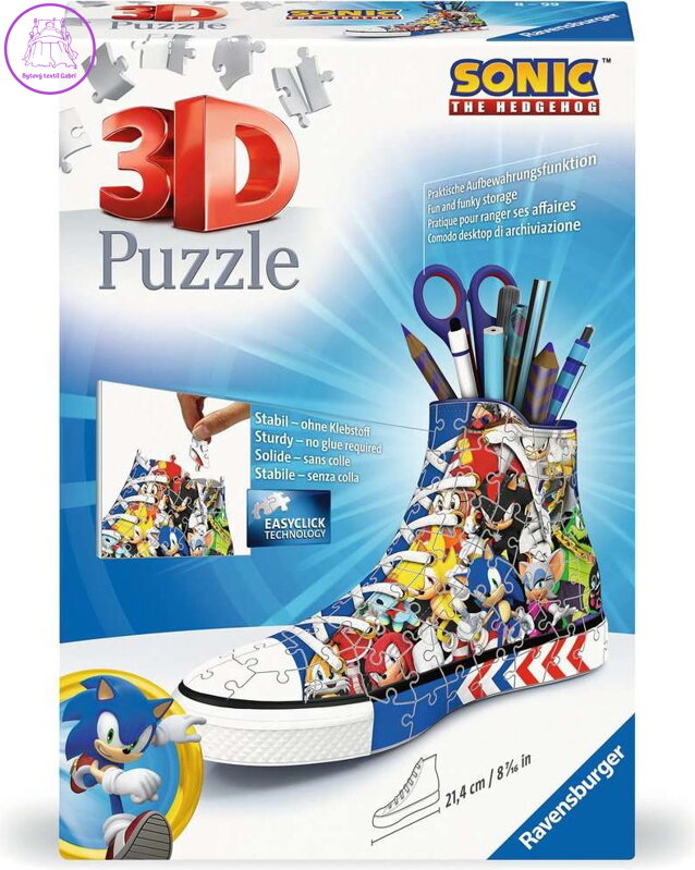 RAVENSBURGER 3D puzzle Kecka Ježek Sonic 112 dílků RAVENSBURGER 3D puzzle Kecka Ježek Sonic 112 dílků