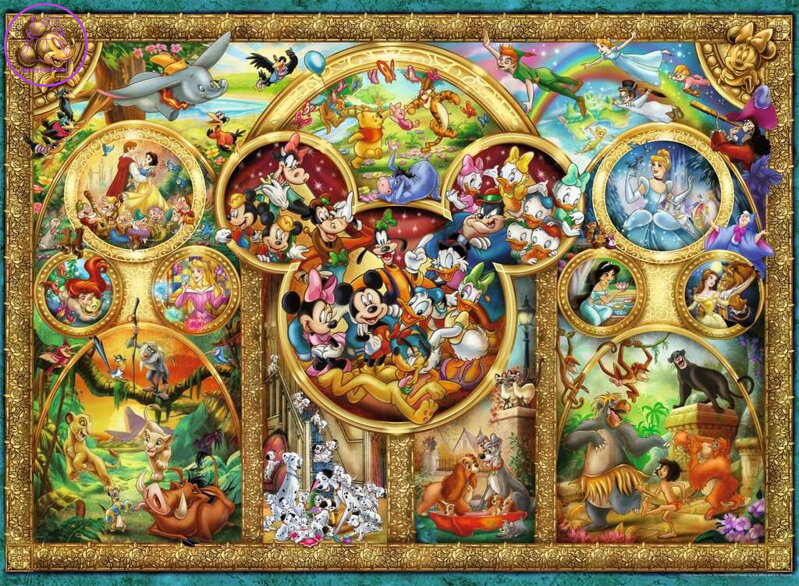 RAVENSBURGER Puzzle Disney rodina 500 dílků RAVENSBURGER Puzzle Disney rodina 500 dílků