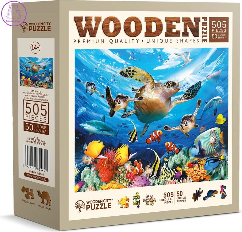 WOODEN CITY Dřevěné puzzle Život v oceánu 505 dílků