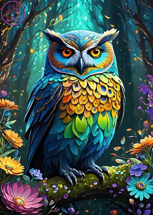 ALIPSON Puzzle Modrá sova 500 dílků ALIPSON Puzzle Modrá sova 500 dílků