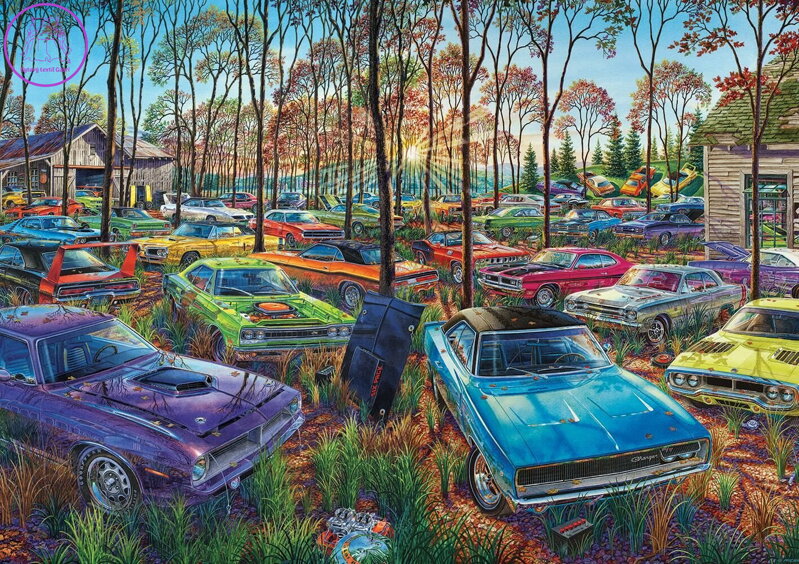 ART PUZZLE Puzzle Autovrakoviště 1000 dílků