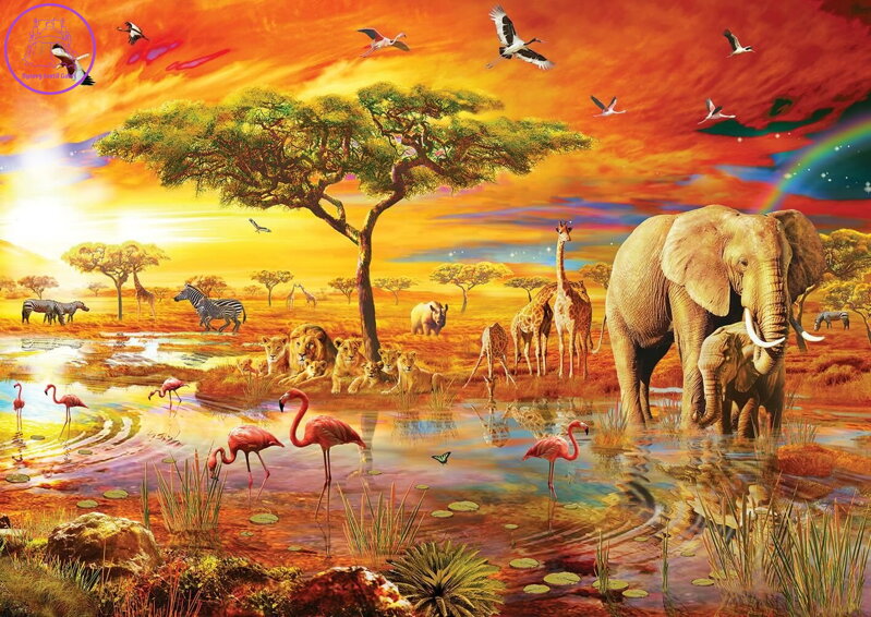 ART PUZZLE Puzzle Safari v Africe 3000 dílků ART PUZZLE Puzzle Safari v Africe 3000 dílků