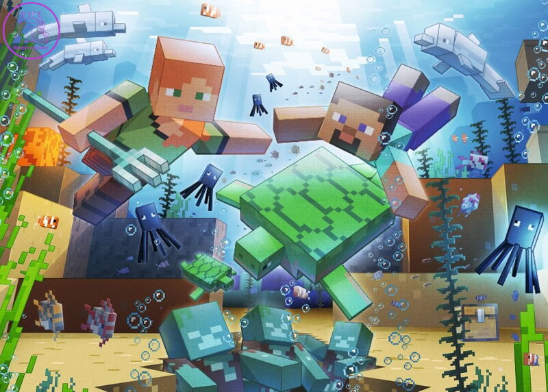 RAVENSBURGER Puzzle Minecraft 1000 dílků RAVENSBURGER Puzzle Minecraft 1000 dílků