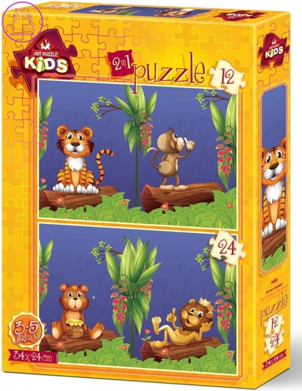 ART PUZZLE Puzzle Kamarádi v přírodě 12+24 dílků ART PUZZLE Puzzle Kamarádi v přírodě 12+24 dílků