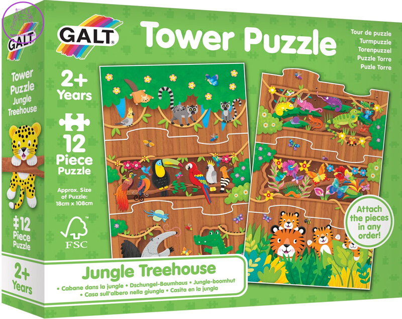 GALT Puzzle Domeček na stromě 12 dílků GALT Puzzle Domeček na stromě 12 dílků