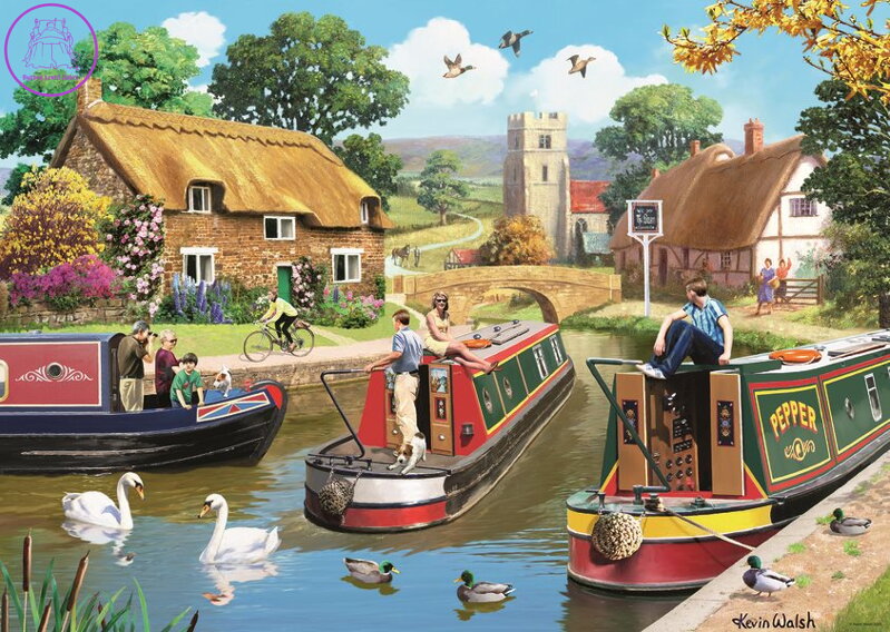 RAVENSBURGER Puzzle Poklidná plavba 1000 dílků