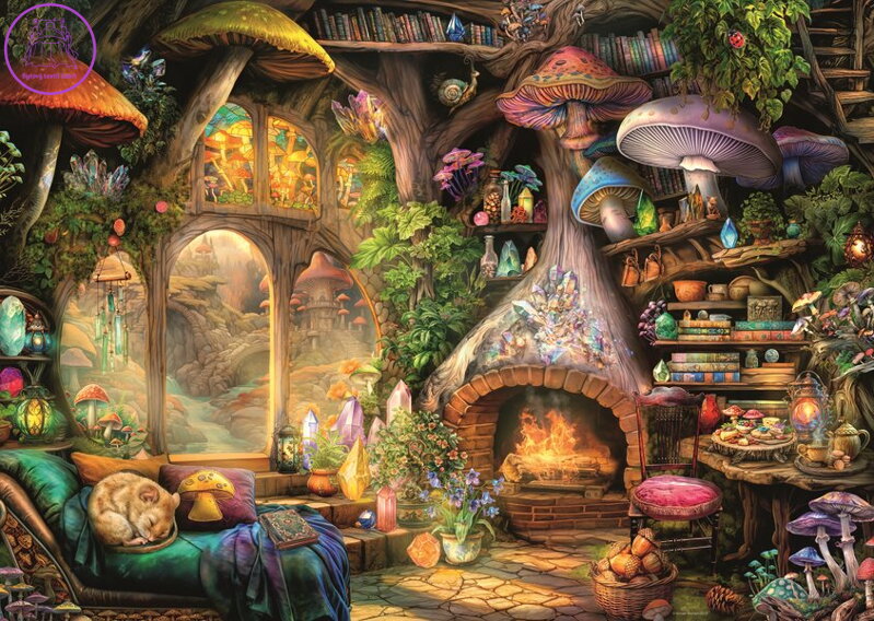 RAVENSBURGER Puzzle Houbová chaloupka 1000 dílků