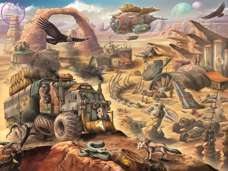 RAVENSBURGER Puzzle Apokalyptická poušť 1500 dílků RAVENSBURGER Puzzle Apokalyptická poušť 1500 dílků