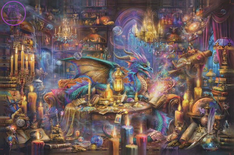 RAVENSBURGER Puzzle Kouzelná knihovna 3000 dílků RAVENSBURGER Puzzle Kouzelná knihovna 3000 dílků