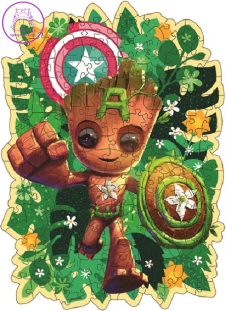 RAVENSBURGER Dřevěné obrysové puzzle Groot 150 dílků