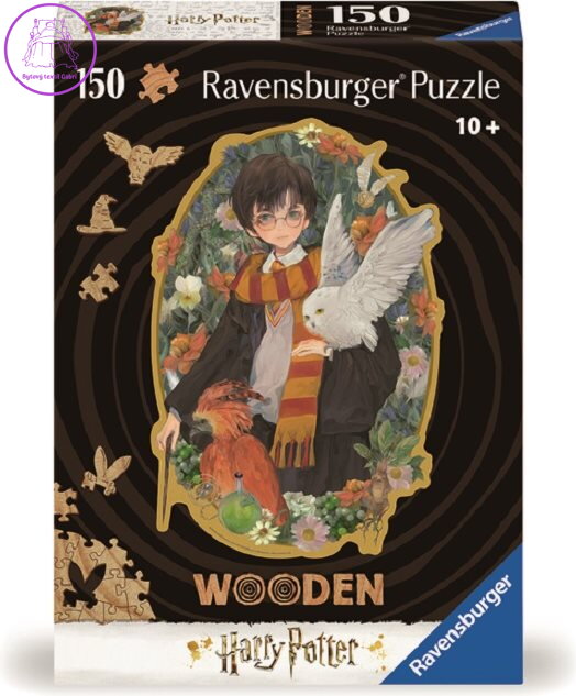 RAVENSBURGER Dřevěné obrysové puzzle Harry Potter 150 dílků
