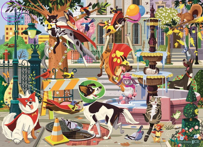 RAVENSBURGER Puzzle Superpsi zachraňují svět! 60 dílků RAVENSBURGER Puzzle Superpsi zachraňují svět! 60 dílků